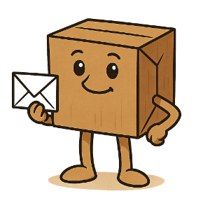 Kartonowy listonosz Kartonlandii