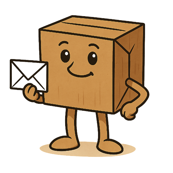 Kartonowy listonosz Kartonlandii