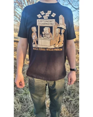Kartonowy Zegarmistrz koszulka męska Kartonlandia