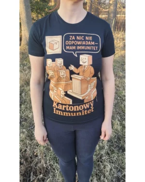 Kartonowy Immunitet koszulka damska Kartonlandia